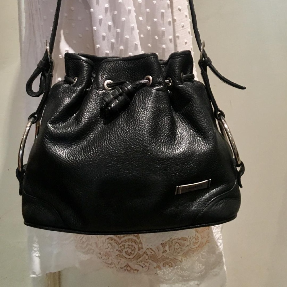 Claudio Rocco Black leather purse Shoulder bag